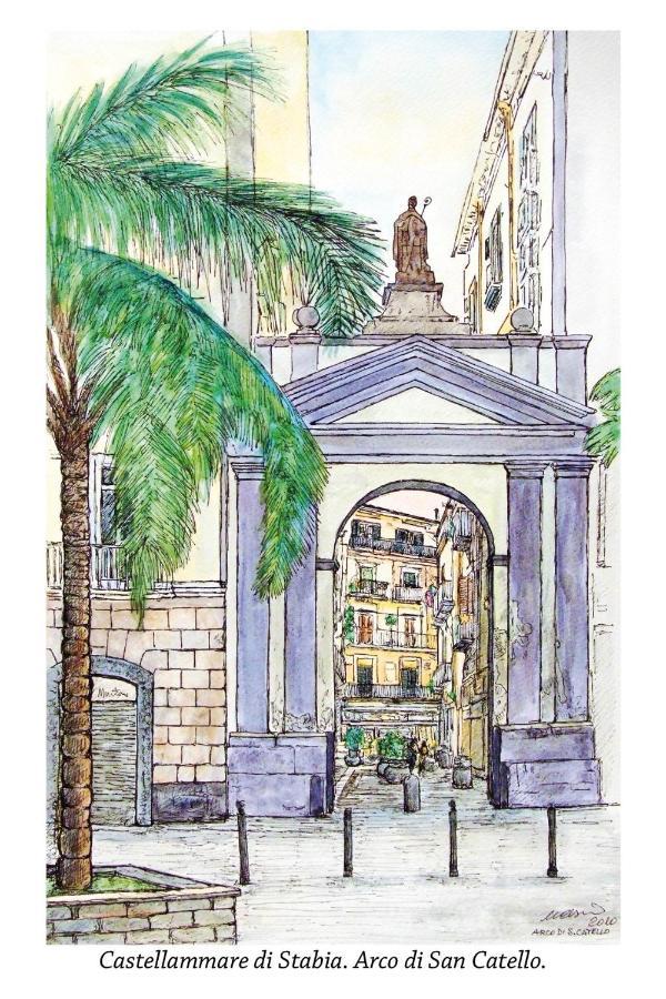 カステッランマーレ・ディ・スタービア La Casa Di Nonna Cristinaヴィラ エクステリア 写真